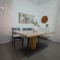 tavolo rettangolare mono piede 