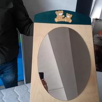 Specchio acero e blu