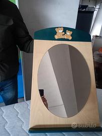 Specchio acero e blu