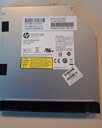 lHP Lettore DVD DS-8A8SH per HP EliteBook 8560p