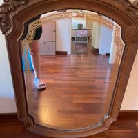 Specchio legno lavorato
