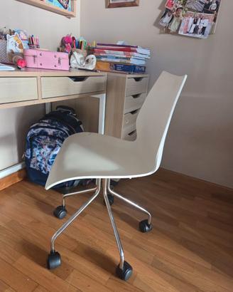 Sedia scrivania Kartel Maui con rotellle