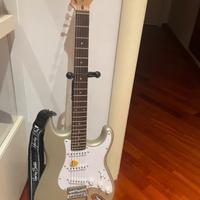 Chitarra elettrica con amplificatore