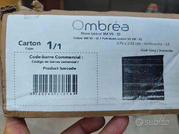 tenda laterale per pergola ombrea 3m antracite