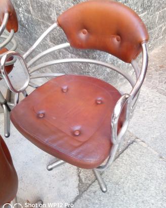 lotto 5 poltroncine girevoli
