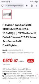 Telecamera IP hikvision professionale 