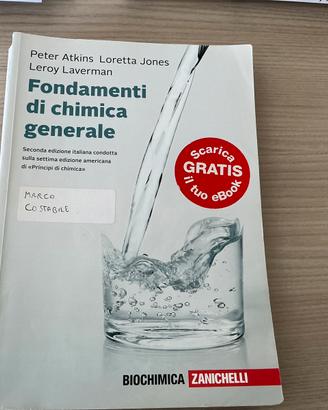 Libro Fondamenti di Chimica generale Atkins