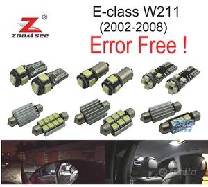 KIT 25 LAMPADE LED INTERNE MERCEDES CLASSE E W211 
