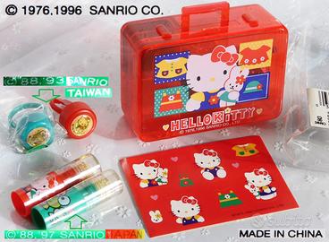 VINTAGE Sanrio KITTY 1996 Timbrini Stampini Keropp