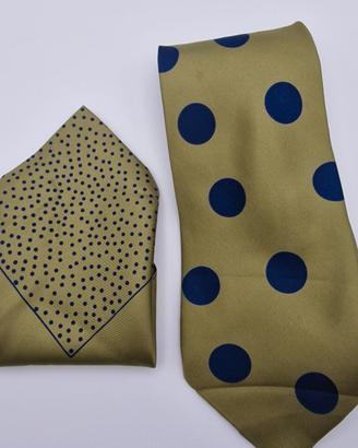 Set cravatta e pochette Umberto Scolari 100% seta