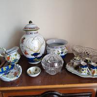 oggetti ceramica e cristallo