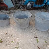 TINI ZINCATI PER ARREDAMENTO GIARDINO 