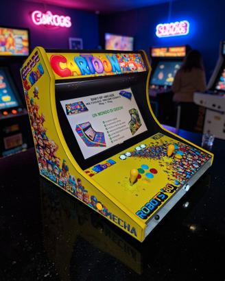 Bartop Premium Doppia Postazione LED 17-24" Anni80