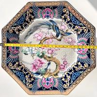 piatto da collezione vintage  in porcellana Seizan