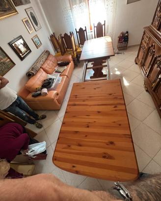Tavolo in massello allungabile
