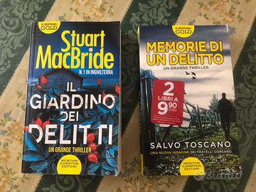 2 libri:Memorie di un delitto/giardino dei delitti