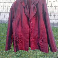 Camicia elegante, con tasche, tess. simile organza