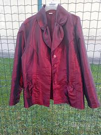 Camicia elegante, con tasche, tess. simile organza