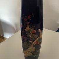 Vaso ceramica blu cobalto