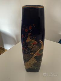 Vaso ceramica blu cobalto