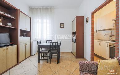 TRILOCALE AL PIANO RIALZATO CON CANTINA