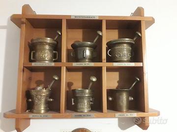 mortai in ottone da collezione