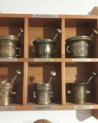 mortai in ottone da collezione