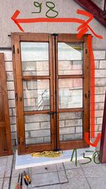 Finestre di legno doppio vetro con oscuranti inter