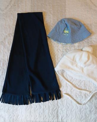CHICCO Cappellino estivo, invernale e sciarpa 