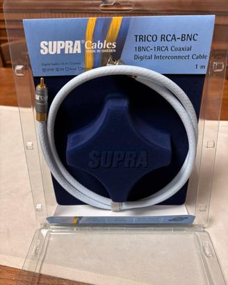 Cavo digitale coassiale  Supra bnc a rca da 1 mt.