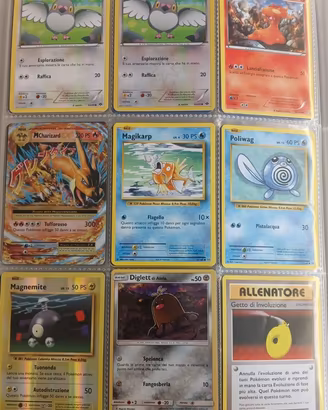 Lotto di 57 carte Pokemon