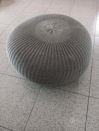 pouf Ikea SANDARED - colore: grigio 