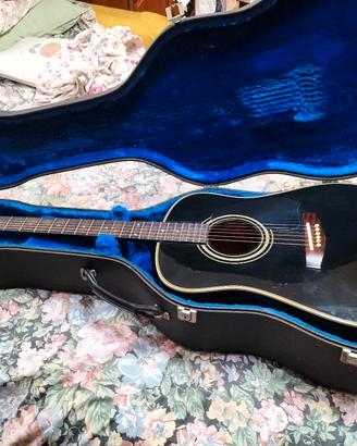 vedo chitarra acustica Ibanez con custodia rigida