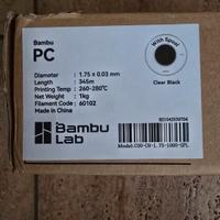 Policarbonato bobina Filamento Bambu Lab nuova