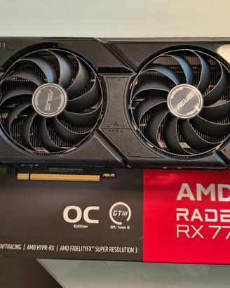 scheda video Asus readon rx7700 XT 