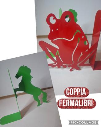 Fermalibri in metallo 