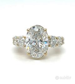 Anello oro e diamanti 7,01ct