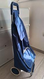 Carrellino per la spesa Blu/Bianco