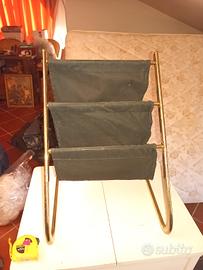 Porta riviste ottone