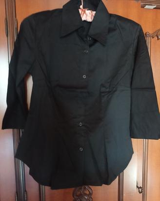 camicia nera nuova tg. M