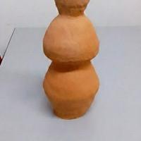 vaso scultoreo in terracotta 