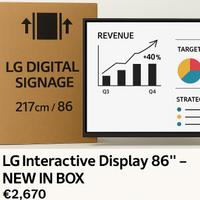 Monitor Interattivo LG 86”