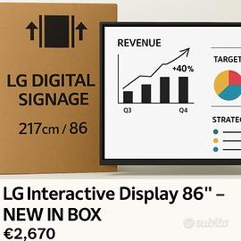 Monitor Interattivo LG 86”