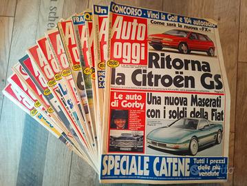 Riviste settimanali AUTO OGGI 1989