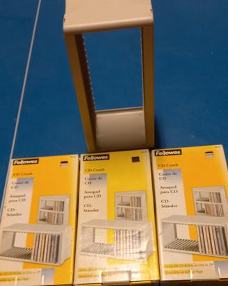 Set 3 PortaCD Fellowes "CD Comb" - Come nuovi 