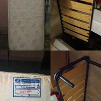 materasso con rete per letto singolo