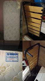 materasso con rete per letto singolo