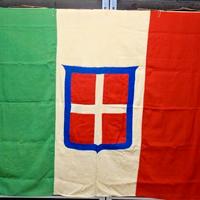 Bandiera regno unito d 'Italia stemma Sabaudo 