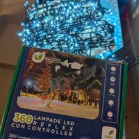 Catene luminose led natale luci blu bianco freddo