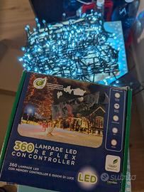 Catene luminose led natale luci blu bianco freddo